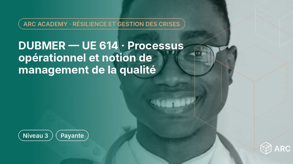 DUBMER — UE 614 · Processus opérationnel et notion de management de la qualité