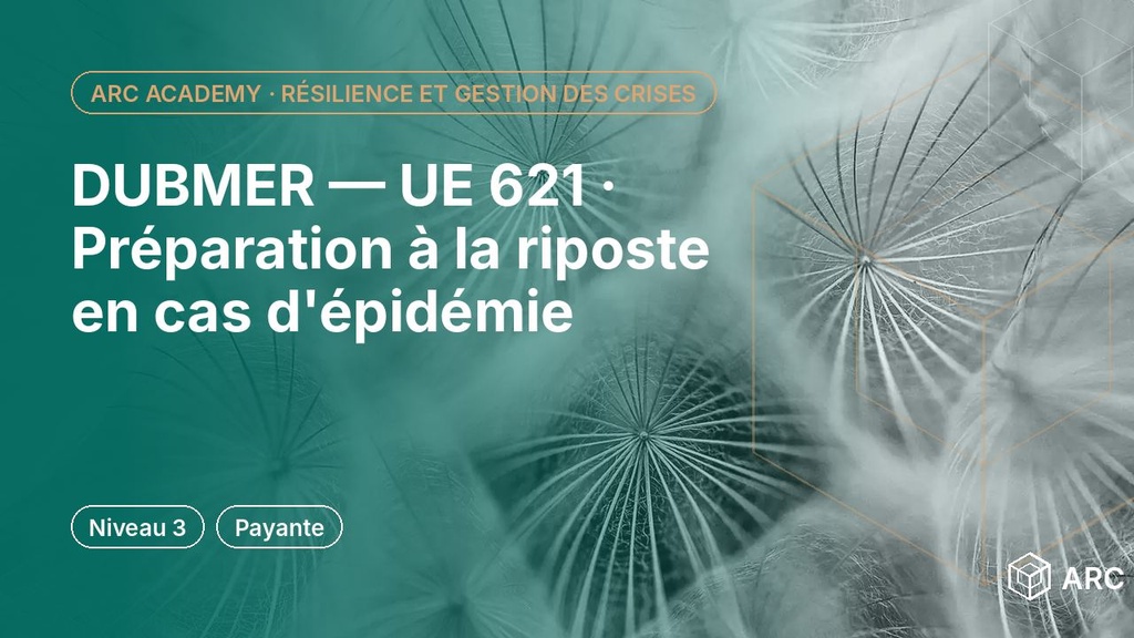 DUBMER — UE 621 · Préparation à la riposte en cas d'épidémie