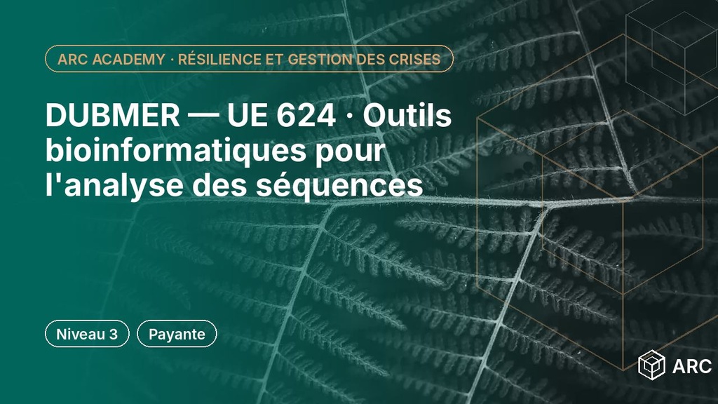 DUBMER — UE 624 · Outils bioinformatiques pour l'analyse des séquences