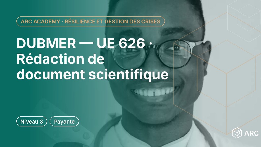 DUBMER — UE 626 · Rédaction de document scientifique